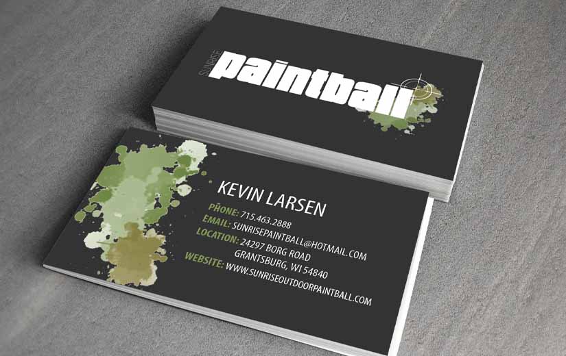 Paintball Arena Business Stationary Design Ideas